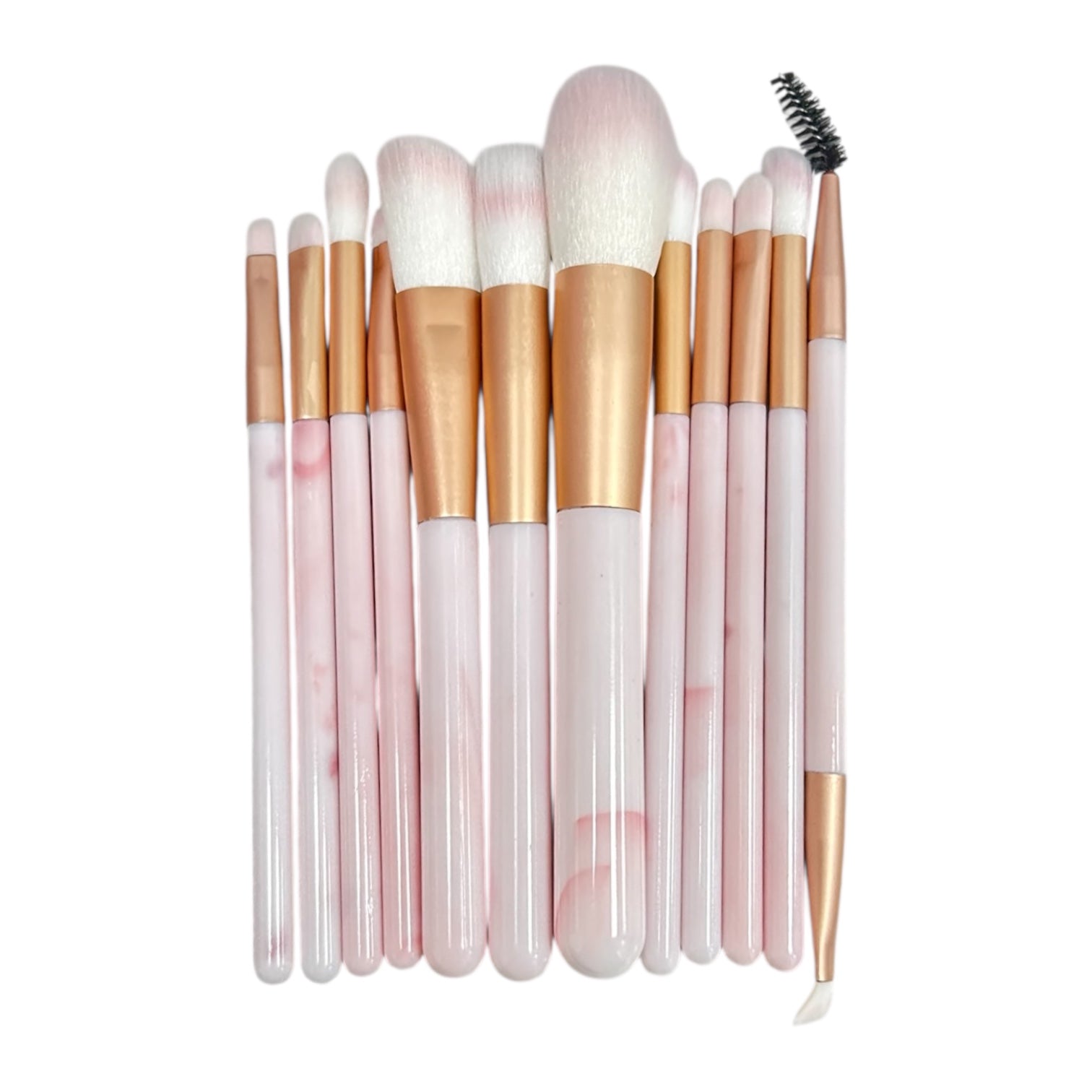 SET X12 BROCHAS MARMOL ROSADA