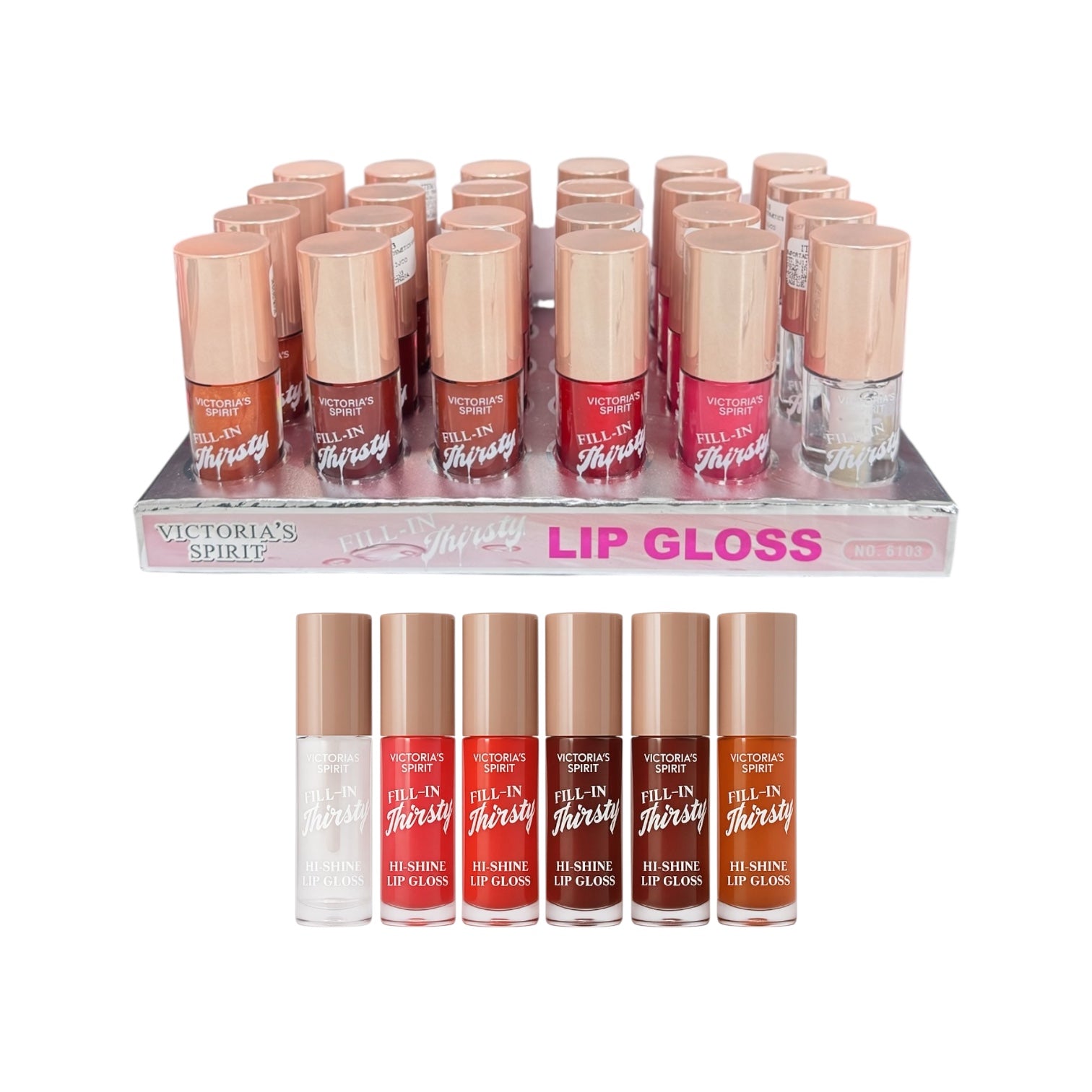 BRILLO GLOSS CON COLOR FILL-IN THIRSTY 6ML VICTORIA'S SPIRIT
