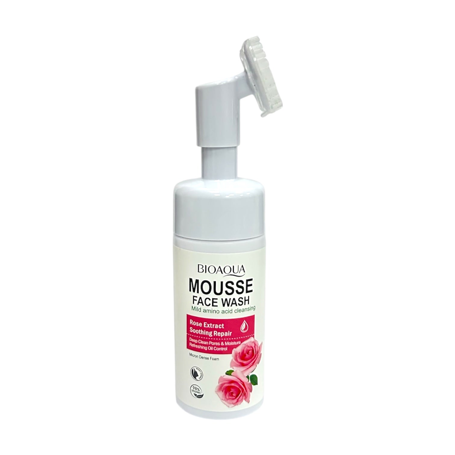 JABON DE ROSAS ESPUMA CON CEPILLO 120ML BIOAQUA