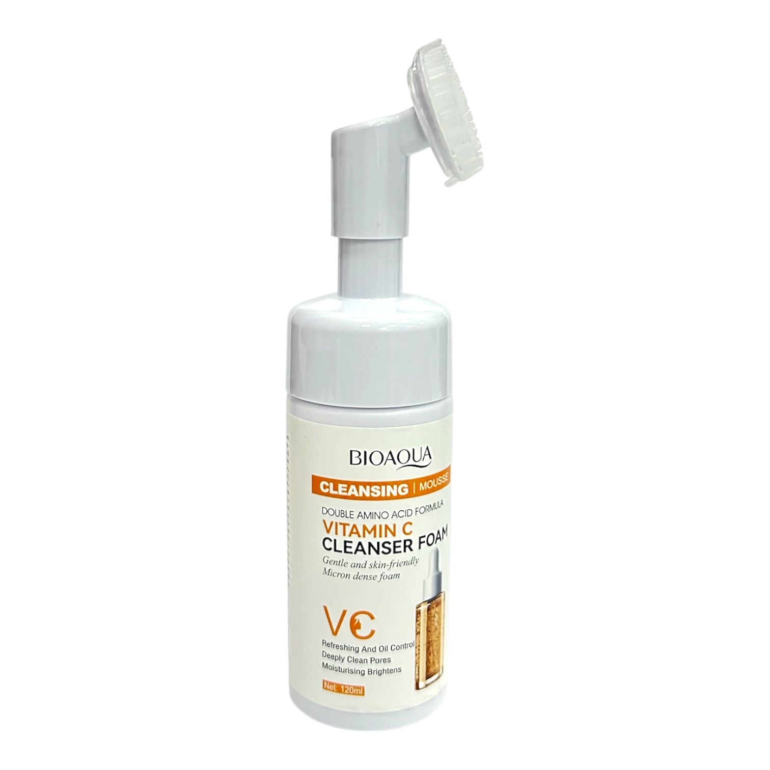 JABON DE VITAMINA C ESPUMA CON CEPILLO 120ML BIOAQUA