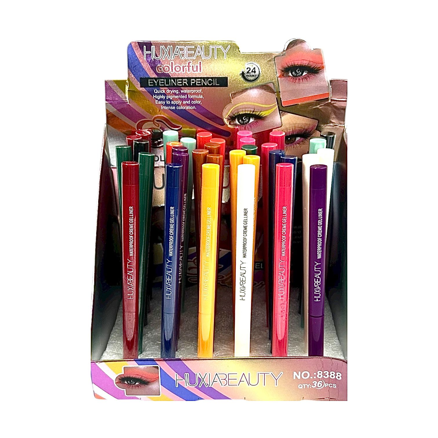 LAPIZ DELINEADOR COLORES HUXIABEAUTY