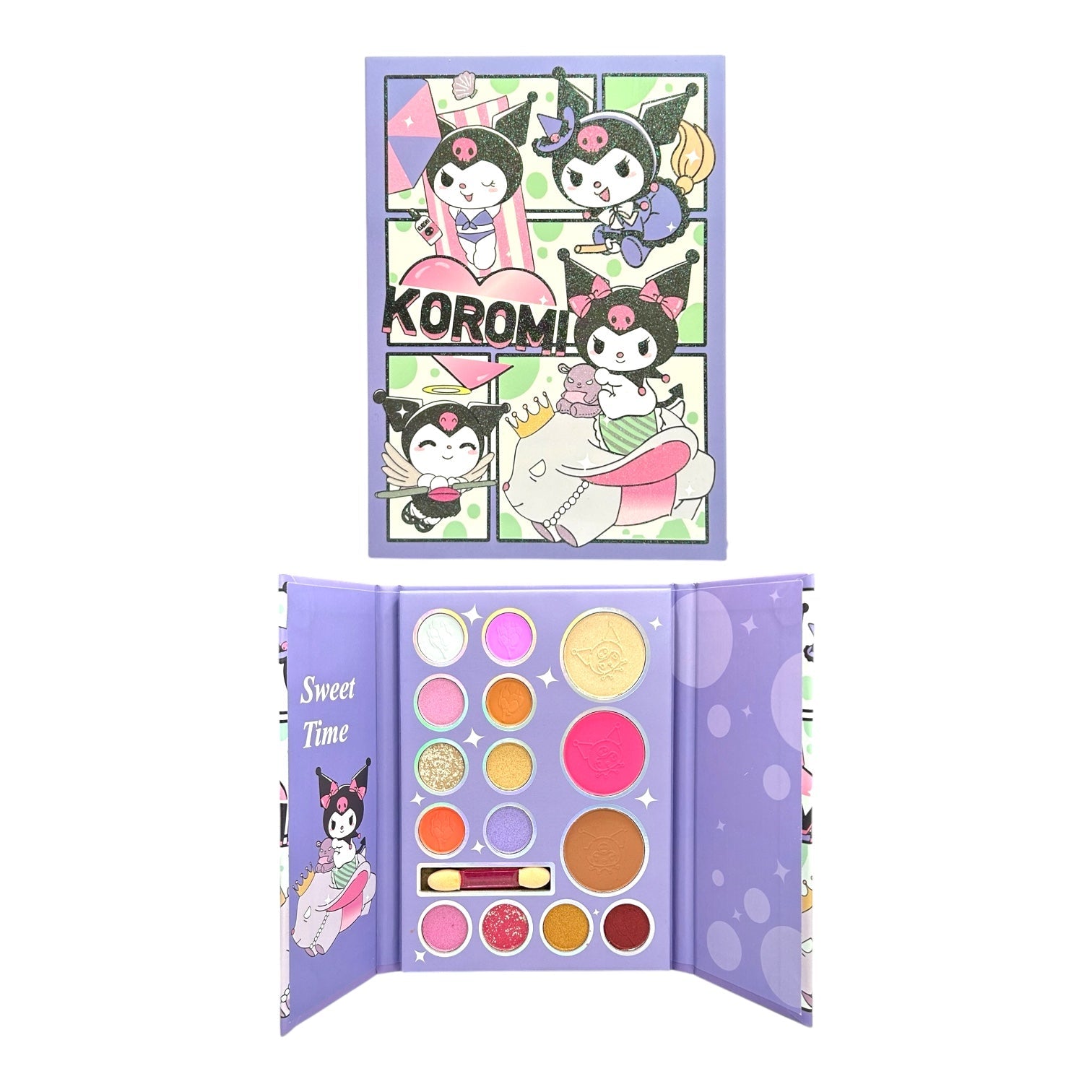 PALETA DE SOMBRAS X15 TONOS SWEET TIME KUROMI
