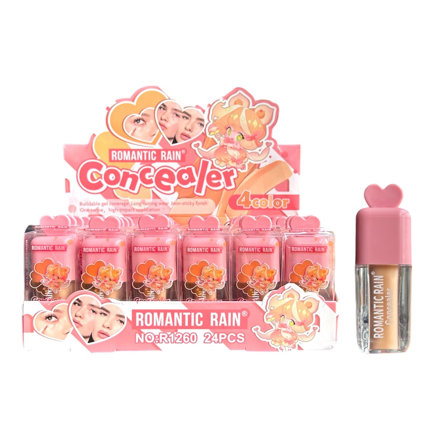 CORRECTOR LIQUIDO CORAZON MUÑEQUITA ROMANTIC RAIN