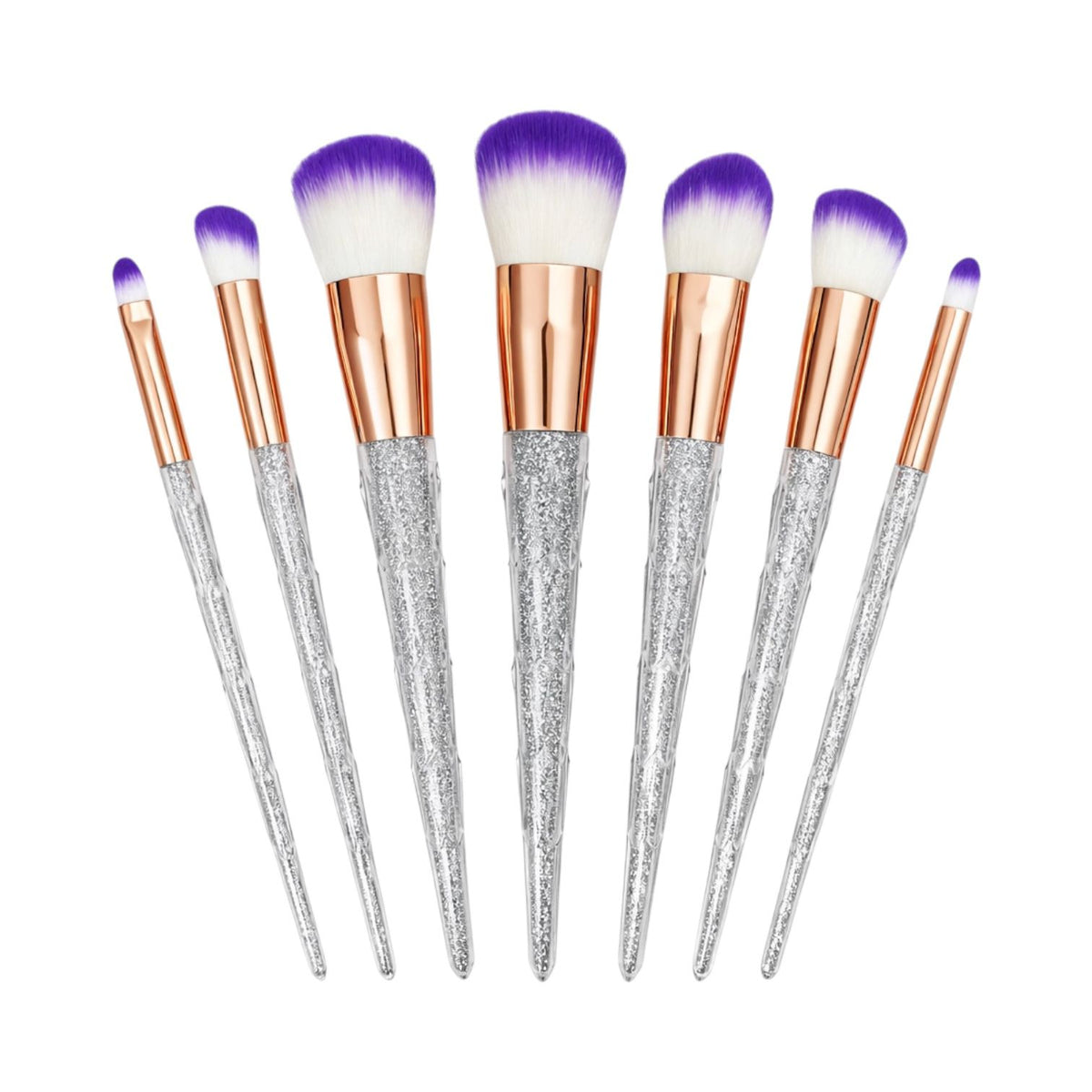 SET X7 BROCHAS DIAMANTE ESCARCHADA