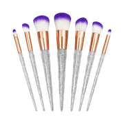 SET X7 BROCHAS DIAMANTE ESCARCHADA