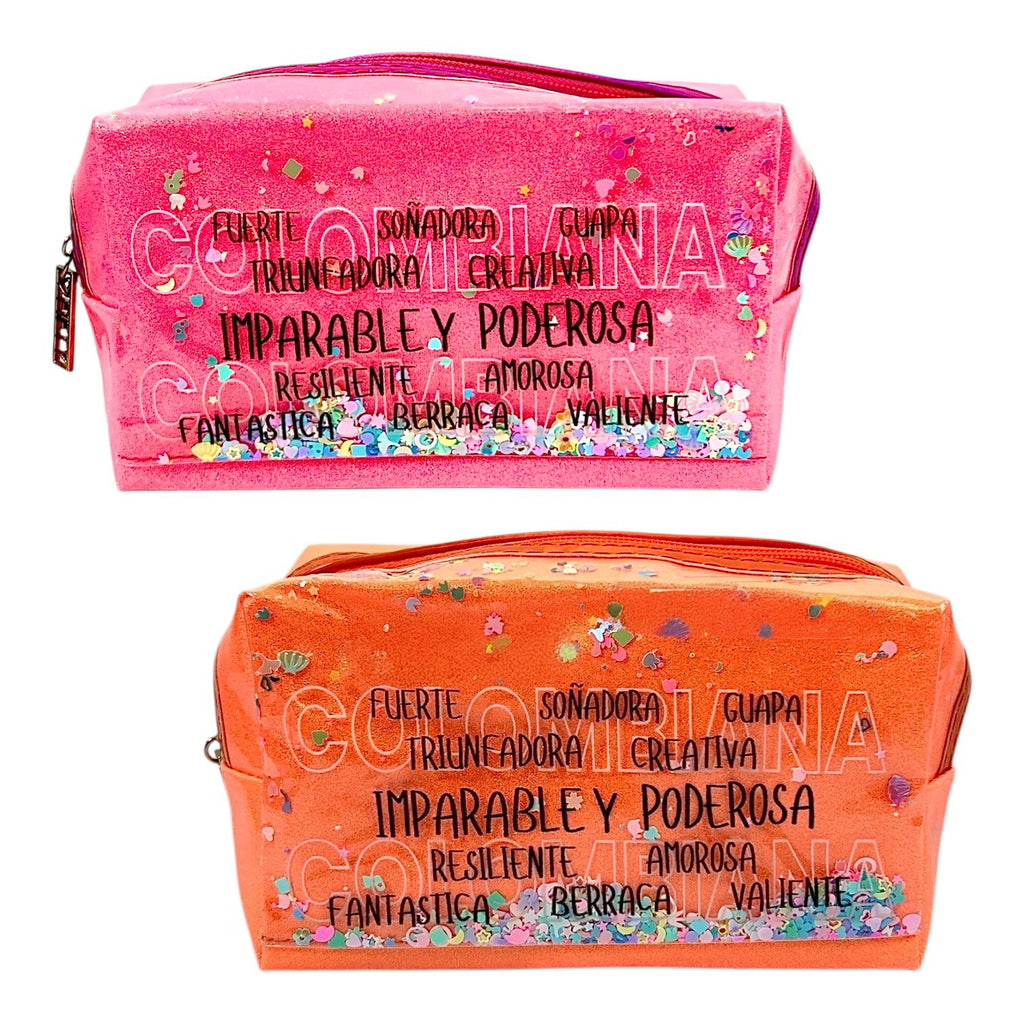 COSMETIQUERA VICTORIA SECRET ARCOIRIS FIFTY / LENTEJUELAS COLOMBIANA