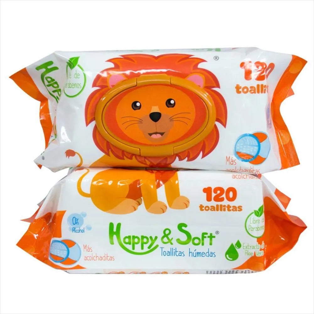PAÑITOS LEON X120 HAPPY