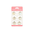 SET MINI GANCHITOS PEQUE X6 CARTON CONEJO MOÑO