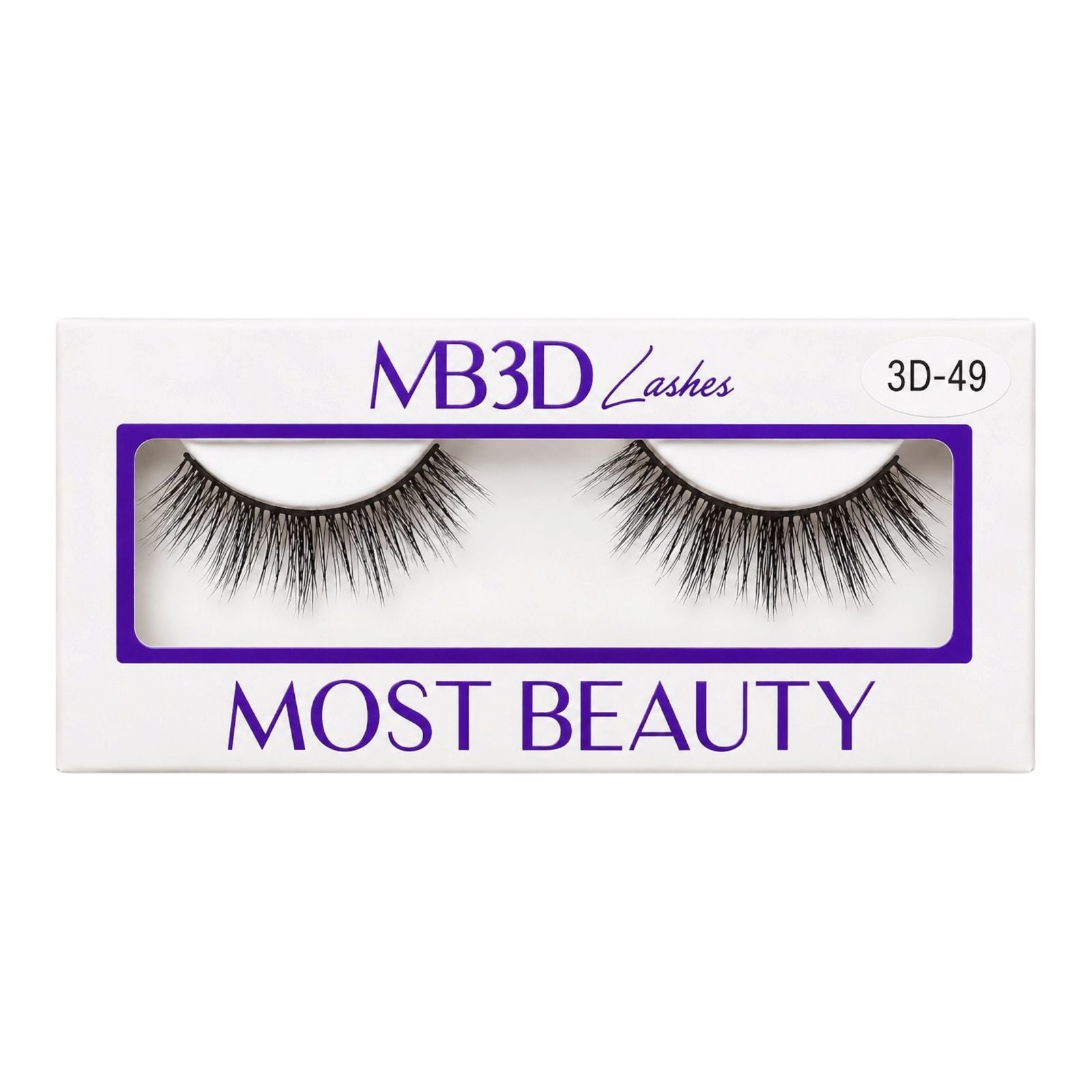PESTAÑAS ENTERAS MB3D REF 3D-49 MOST BEAUTY
