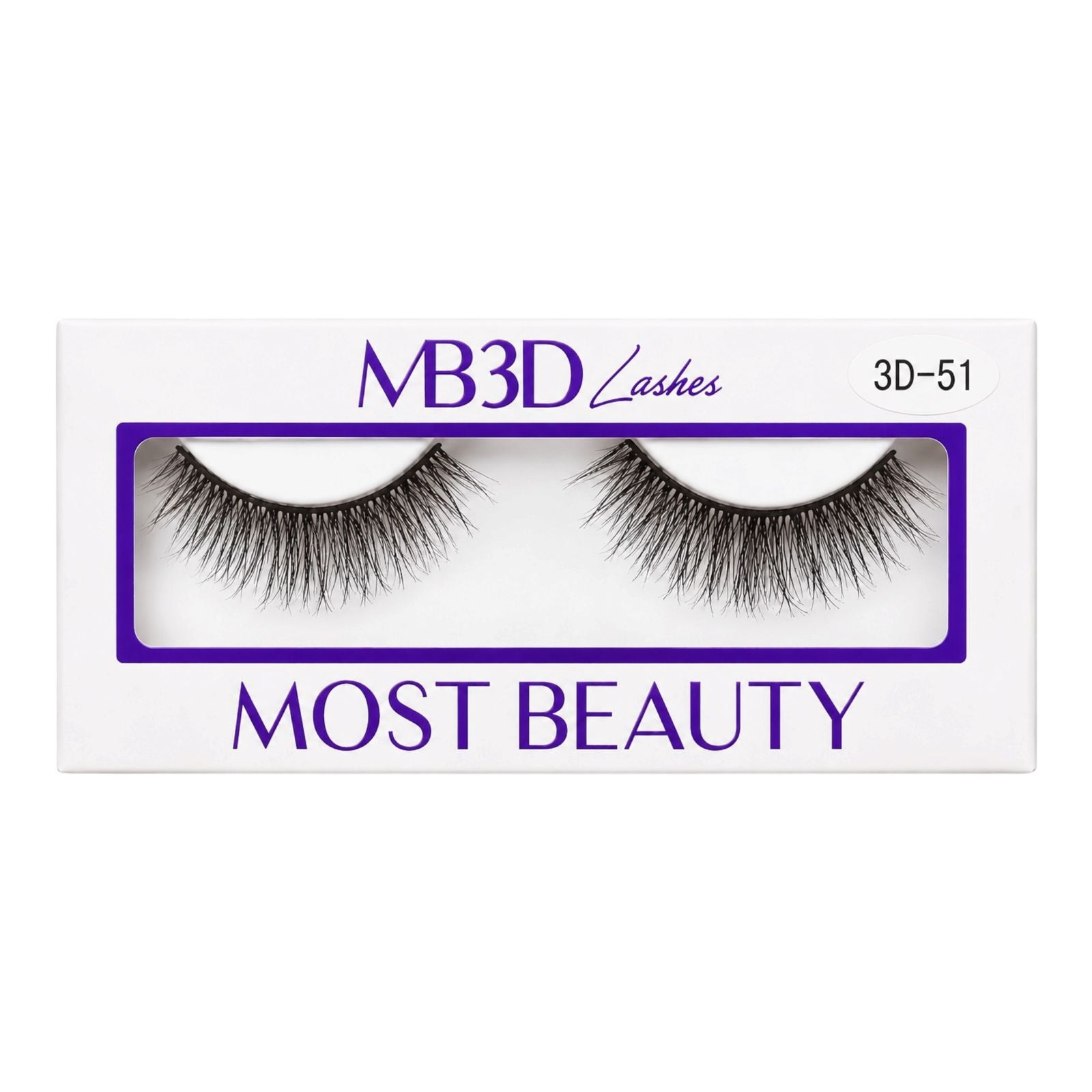 PESTAÑAS ENTERAS MB3D REF 3D-51 MOST BEAUTY