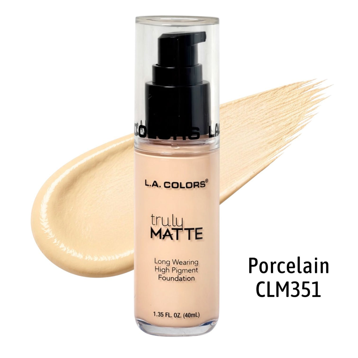 BASE LIQUIDA PORCELAIN CLM351 TRULY MATTE LA COLORS