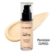 BASE LIQUIDA PORCELAIN CLM351 TRULY MATTE LA COLORS