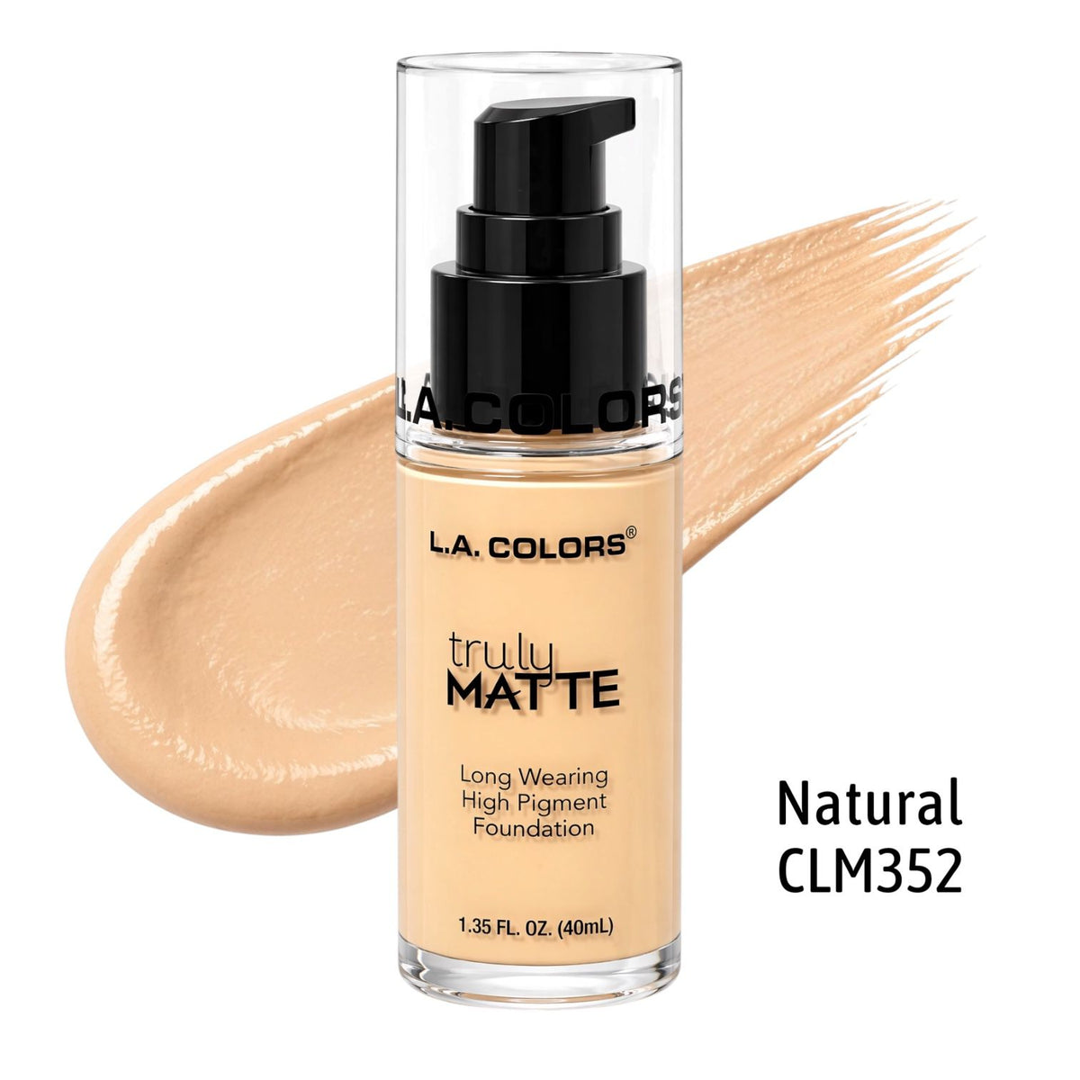BASE LIQUIDA NATURAL CLM352 TRULY MATTE LA COLORS