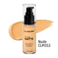 BASE LIQUIDA NUDE CLM353 TRULY MATTE LA COLORS
