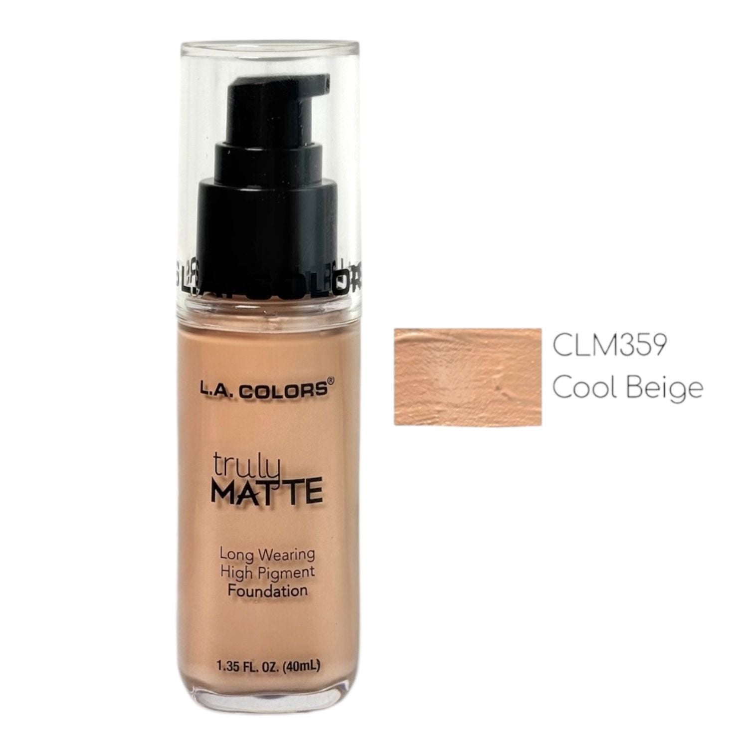 BASE LIQUIDA COOL BEIGE CLM359 TRULY MATTE LA COLORS