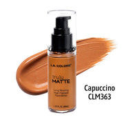 BASE LIQUIDA CAPPUCCINO CLM363 TRULY MATTE LA COLORS
