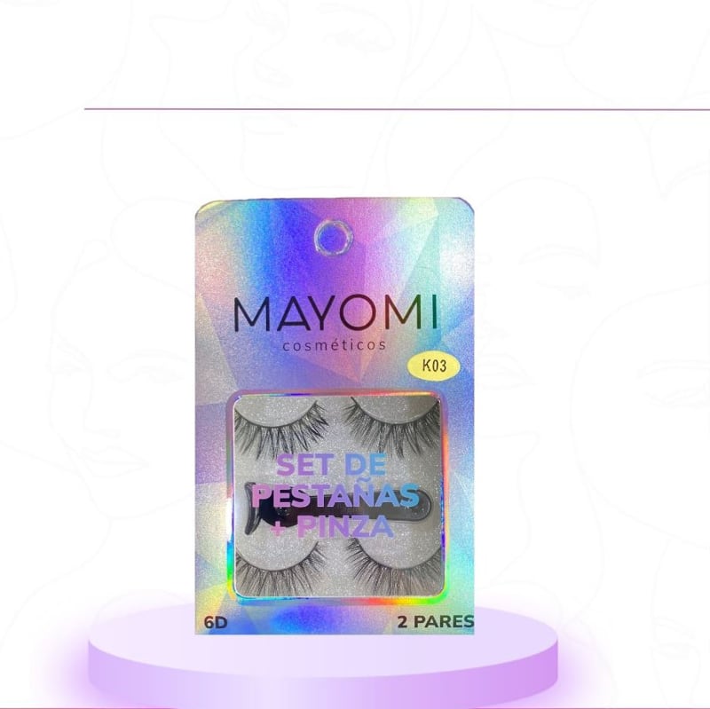 SET X2 PAR PESTAÑAS ENTERAS+PINZA MAYOMI