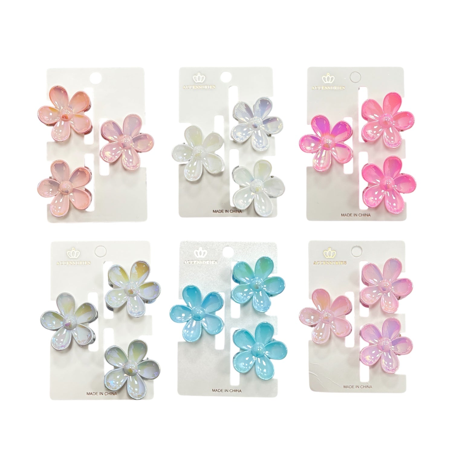 SET X3 CAIMAN MARIPOSAS / FLORES SURTIDAS FASHION JEWELRY / ACCESSORIES