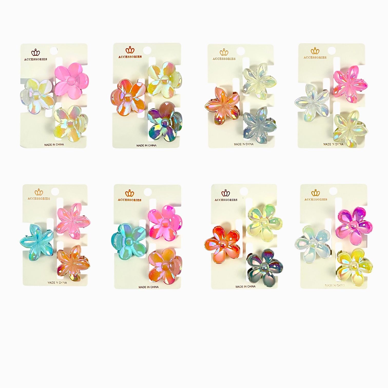 SET X3 CAIMAN MARIPOSAS / FLORES SURTIDAS FASHION JEWELRY / ACCESSORIES