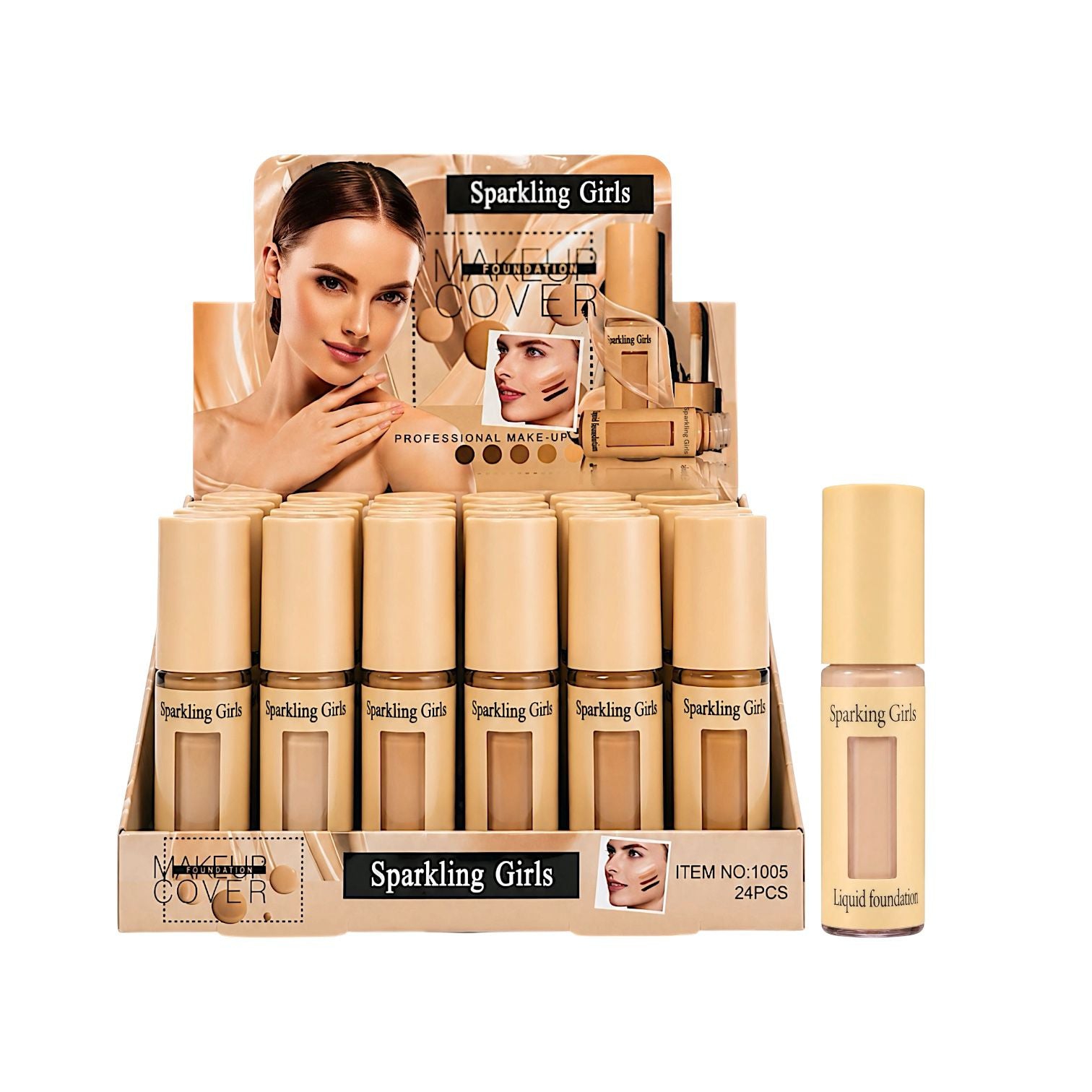 CORRECTOR LIQUIDO LIQUID FOUNDAION SPARKING GIRLS