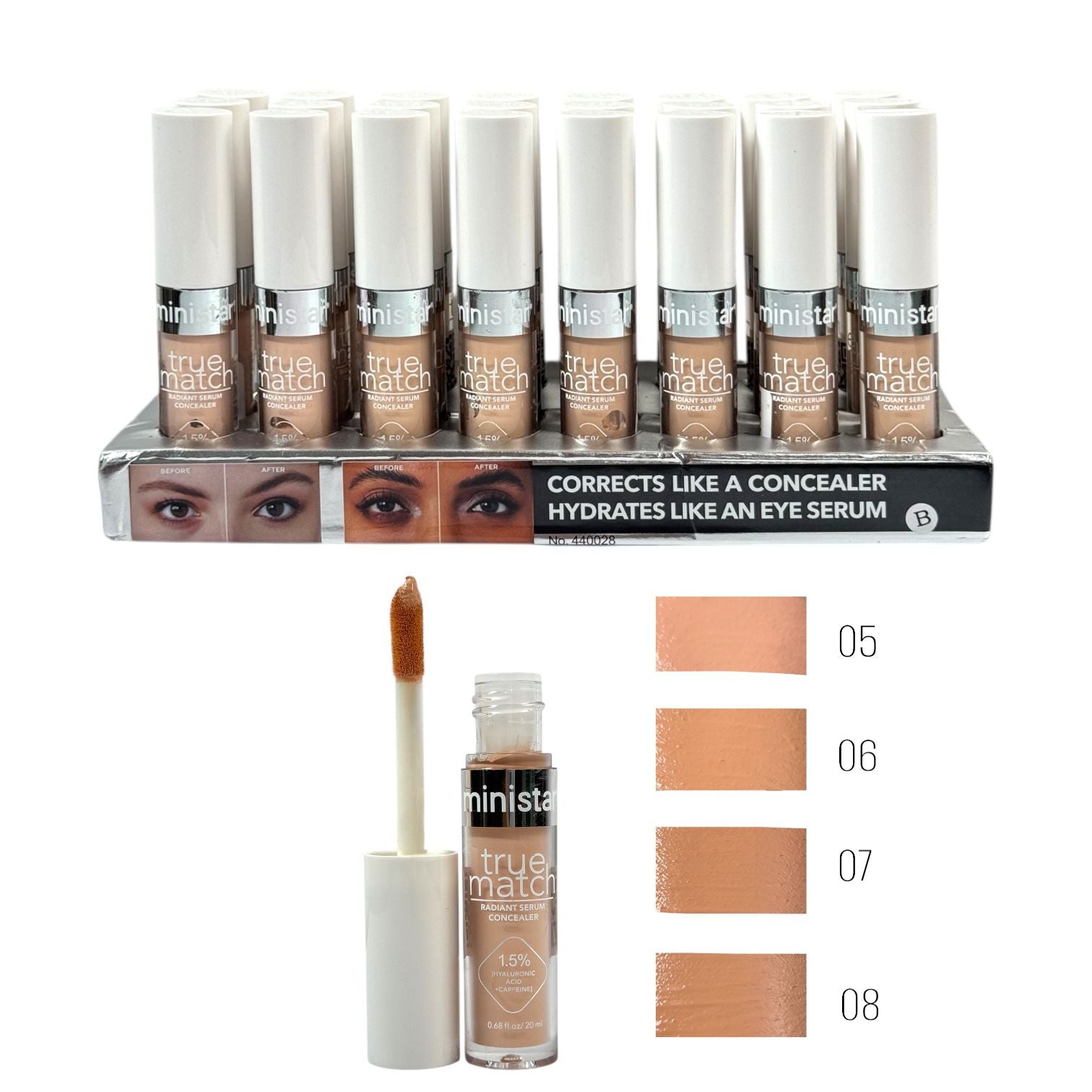 CORRECTOR LIQUIDO TRUE MATCH 1.5% MINISTAR