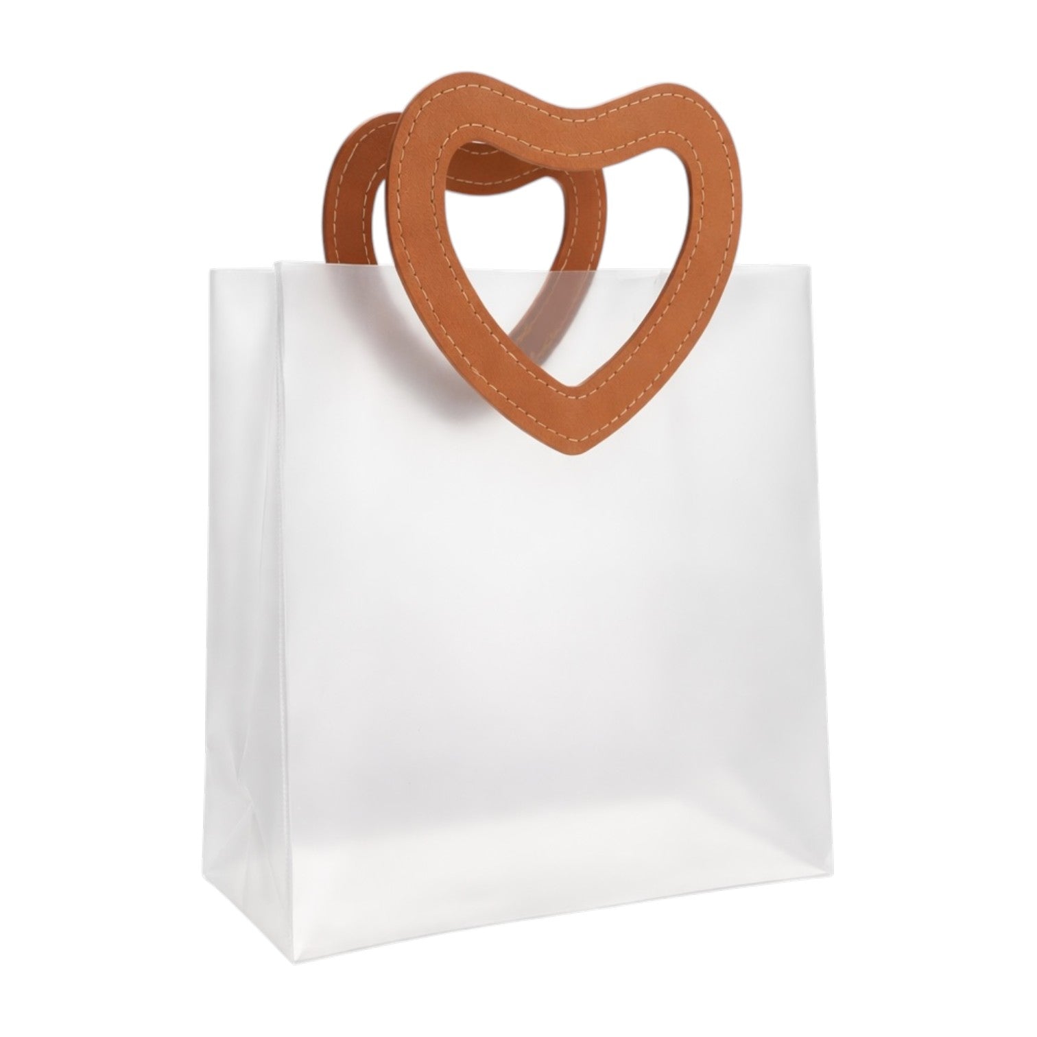 BOLSA DE REGALO MEDIANA AGARRADERA CORAZON 21X22X11CM