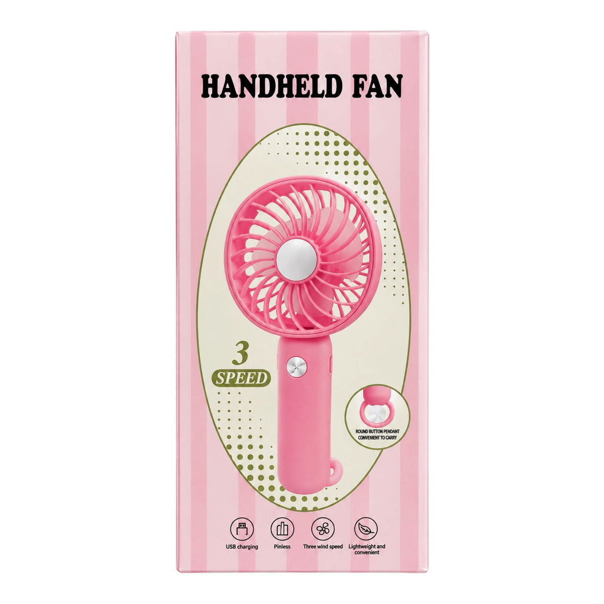MINI VENTILADOR CON SOPORTE 3SPEED HANDHELD FAN