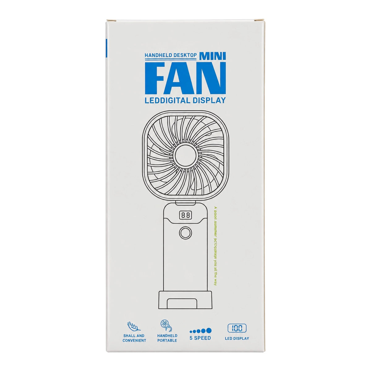VENTILADOR GRANDE 5SPEED LEDDIGITAL MINI FAN