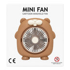 VENTILADOR CASTOR CARTOON HANDHELD FAN MINI FAN