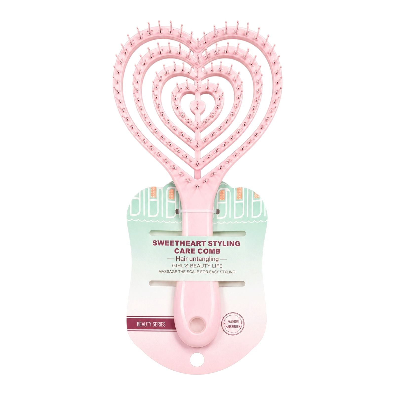 CEPILLO ESQUELETO CORAZON SWEETHEART STYLING CARE COMB
