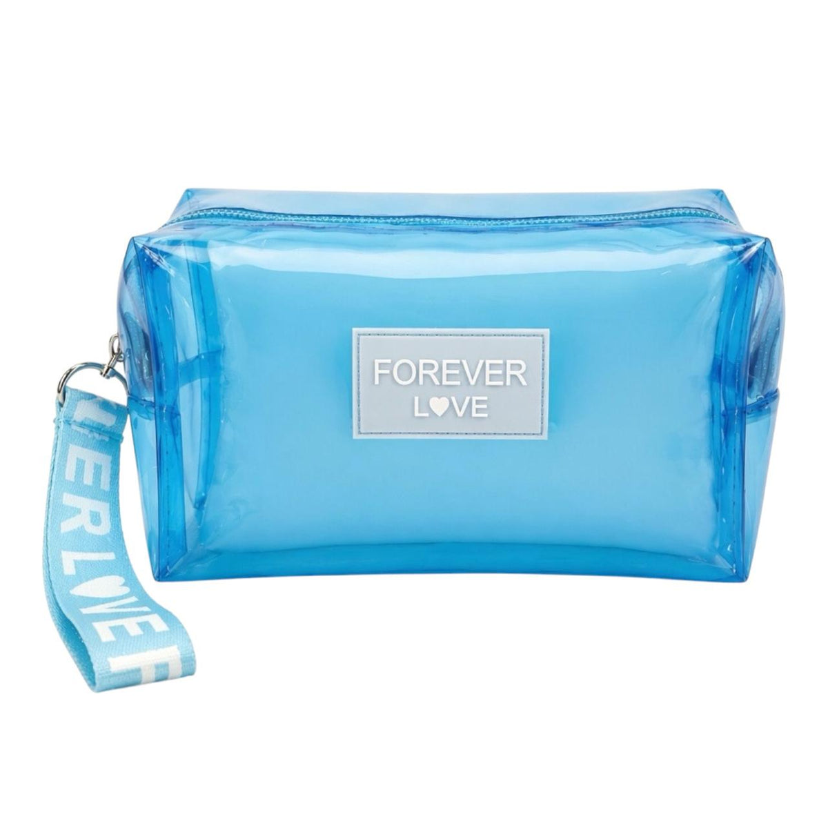 COSMETIQUERA TRANSPARENTE FOREVER LOVE