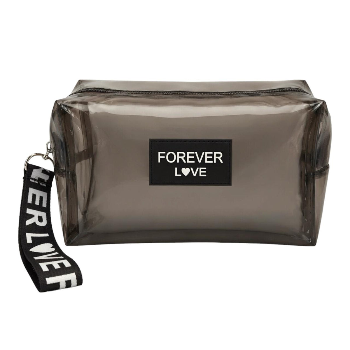COSMETIQUERA TRANSPARENTE FOREVER LOVE