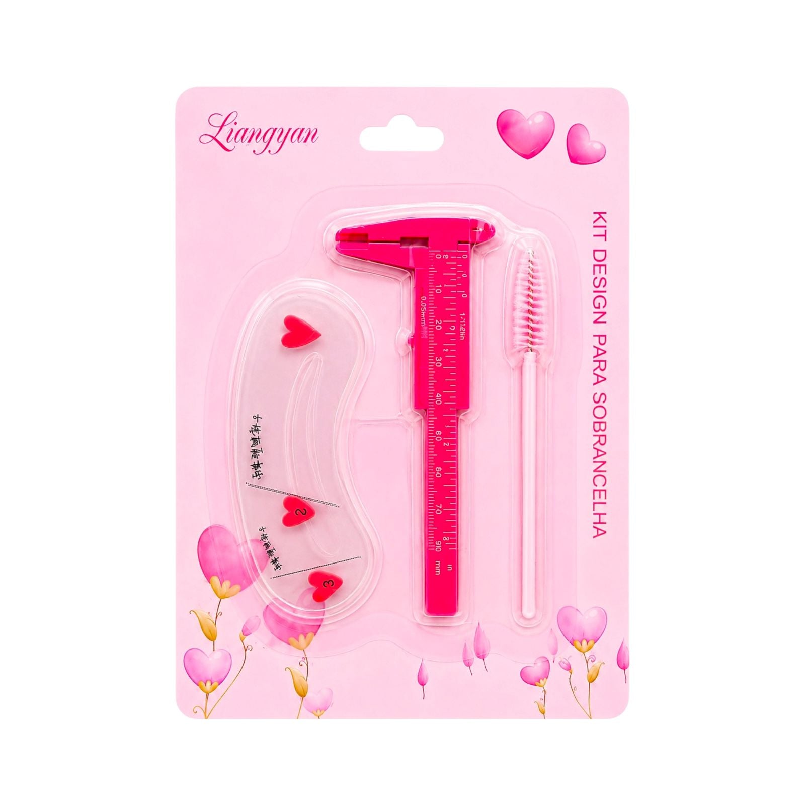 KIT PARA CEJAS PIE DE REY + PLANTILLA LIANGYAN
