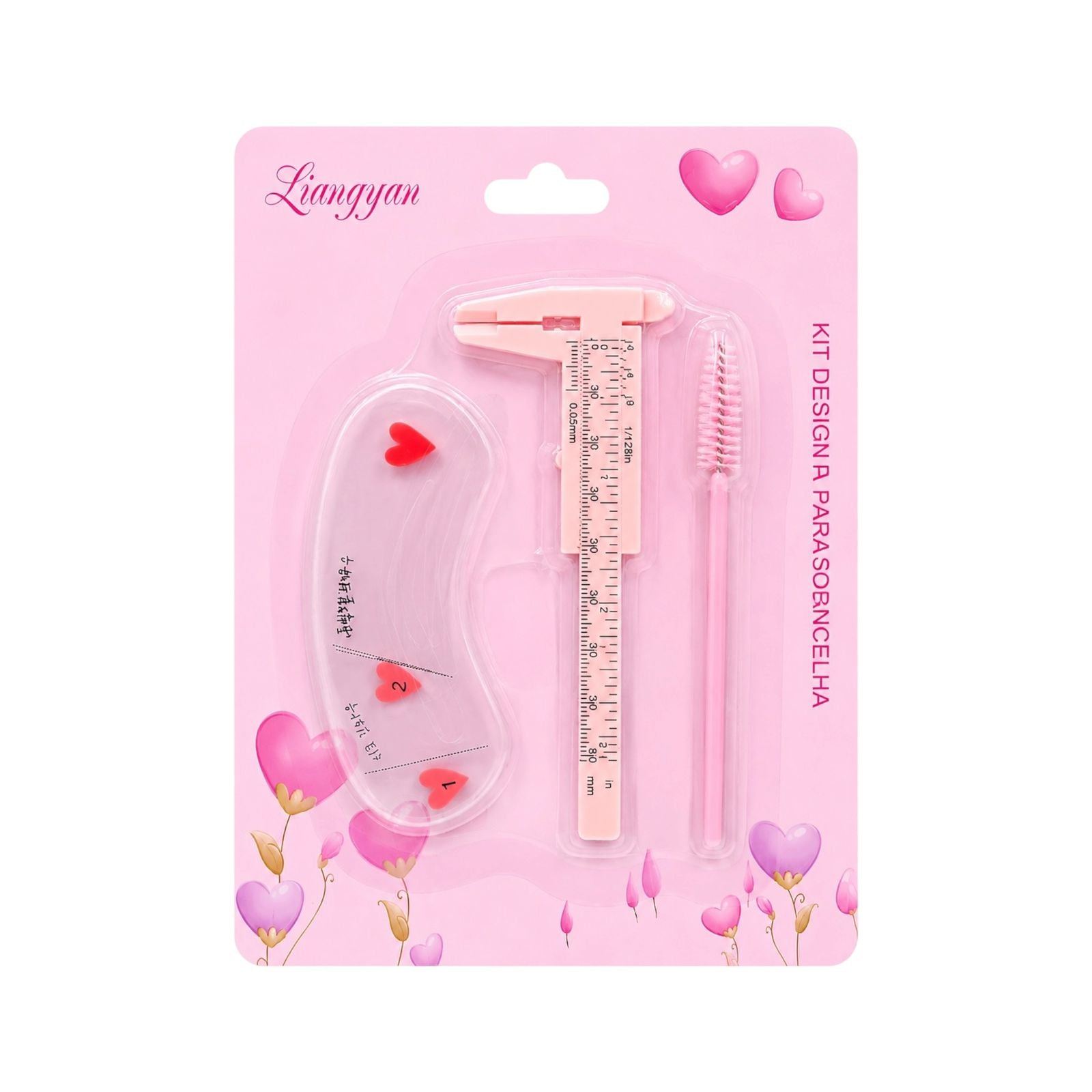 KIT PARA CEJAS PIE DE REY + PLANTILLA LIANGYAN