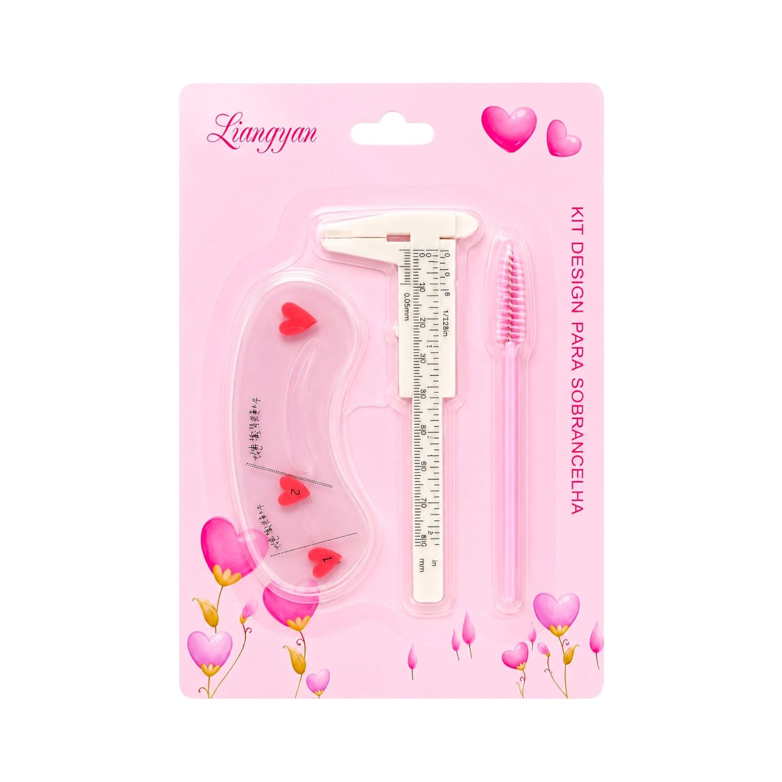 KIT PARA CEJAS PIE DE REY + PLANTILLA LIANGYAN