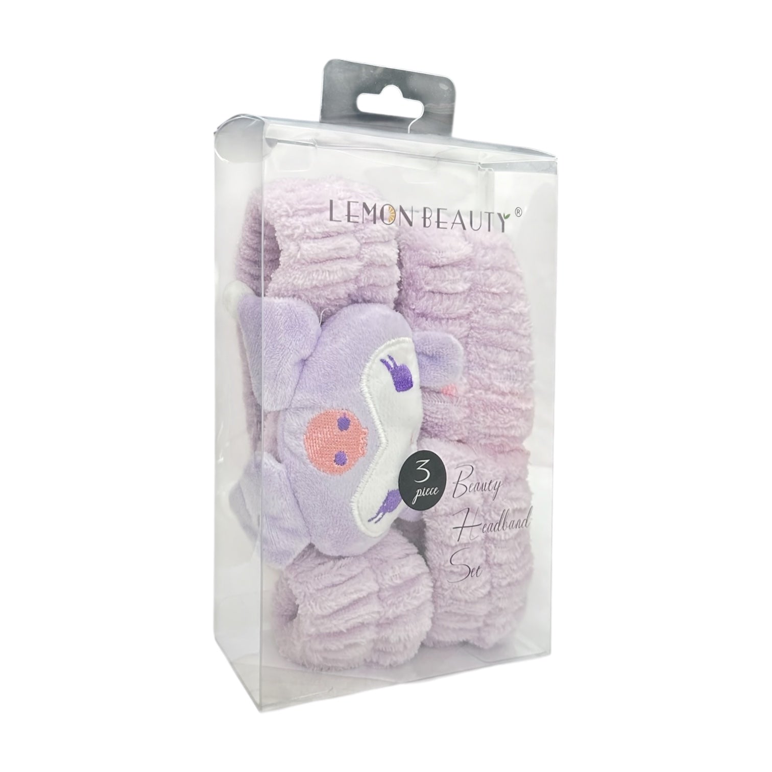 SET DE DIADEMA Y MUÑEQUERAS KUROMI LOTSO LEMON BEAUTY