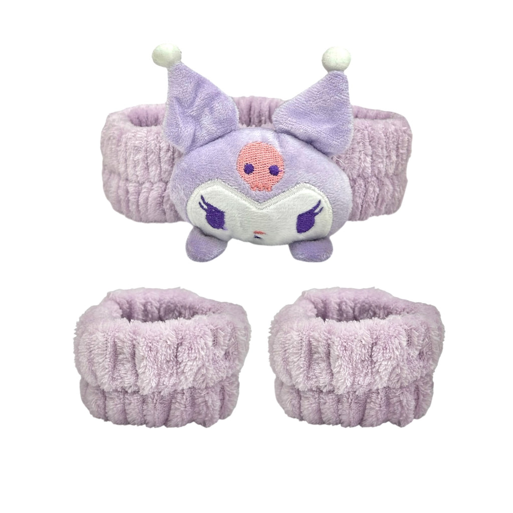 SET DE DIADEMA Y MUÑEQUERAS KUROMI LOTSO LEMON BEAUTY