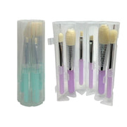 SET X6 MINI BROCHAS COLORES TRANSPARENTES CILINDRO