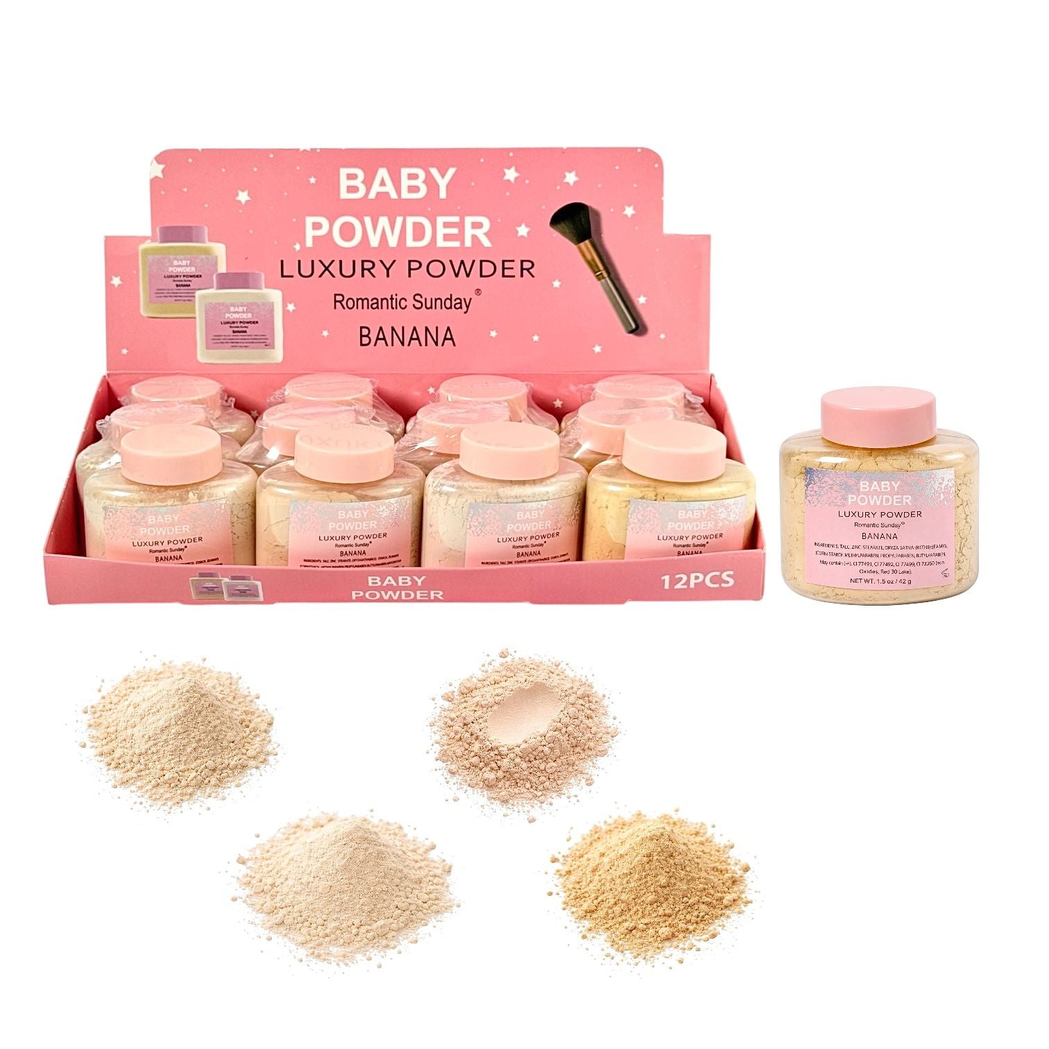 POLVO SUELTO MINI BANANA BABY POWDER ROMANTIC SUNDAY