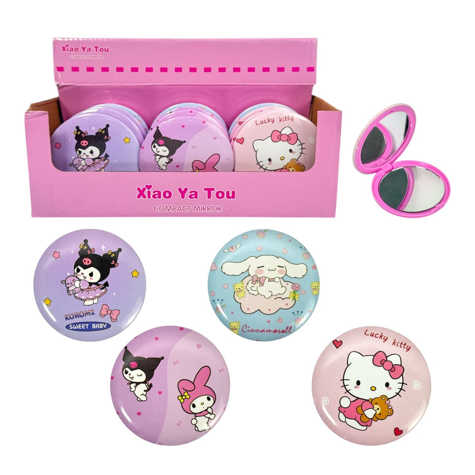 ESPEJO DOBLE REDONDO SANRIO