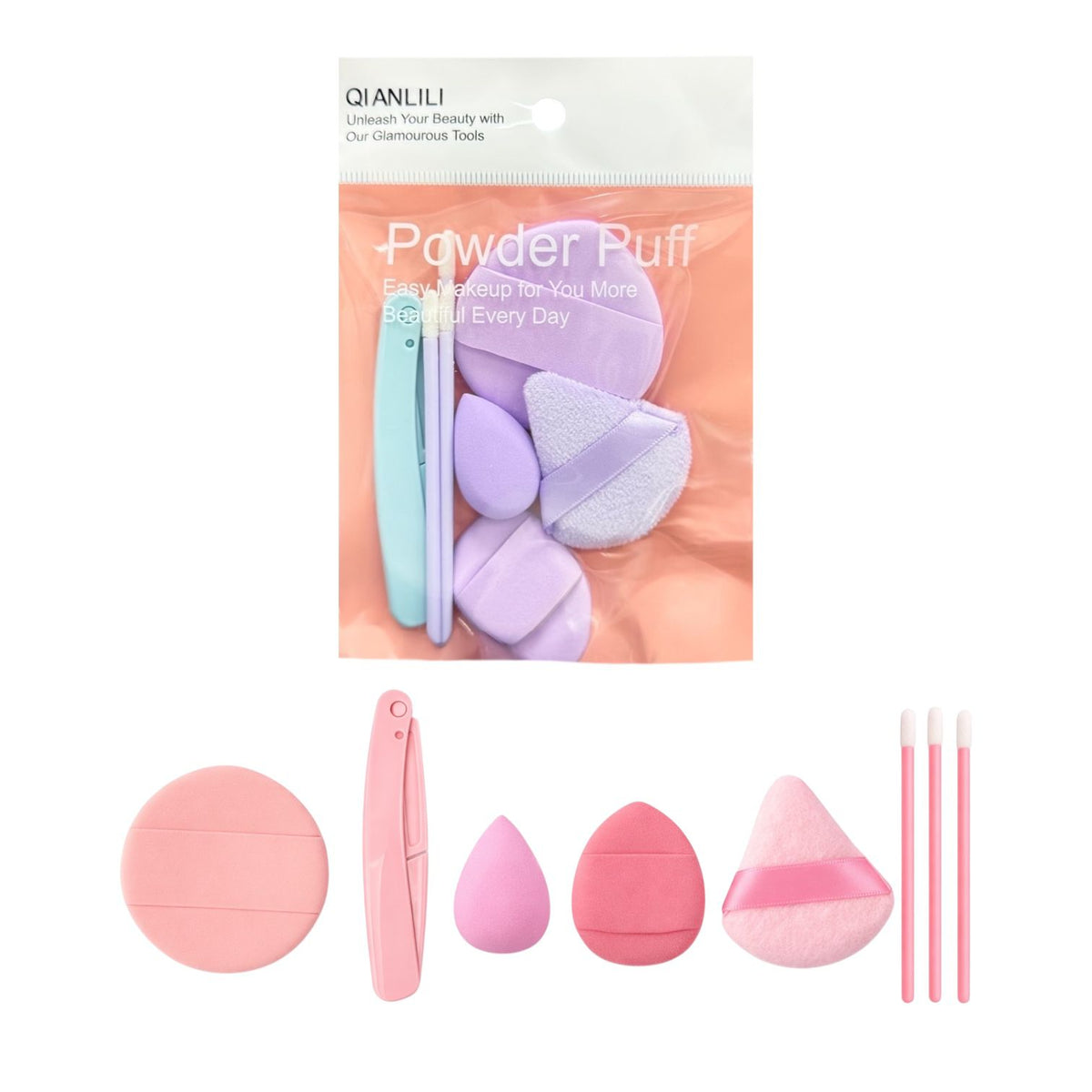 BOLSITA MINI BLENDER, BORLITAS, BORLA, PERFILADOR Y APLICADOR DE LABIOS QIANLILI