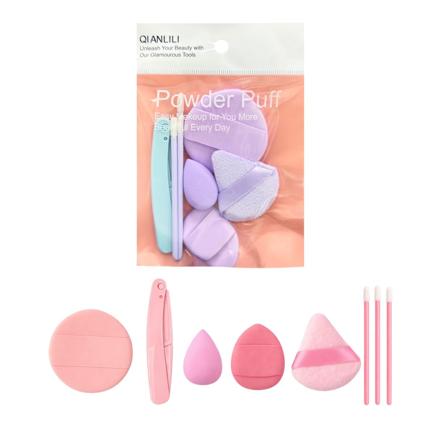 BOLSITA MINI BLENDER, BORLITAS, BORLA, PERFILADOR Y APLICADOR DE LABIOS QIANLILI