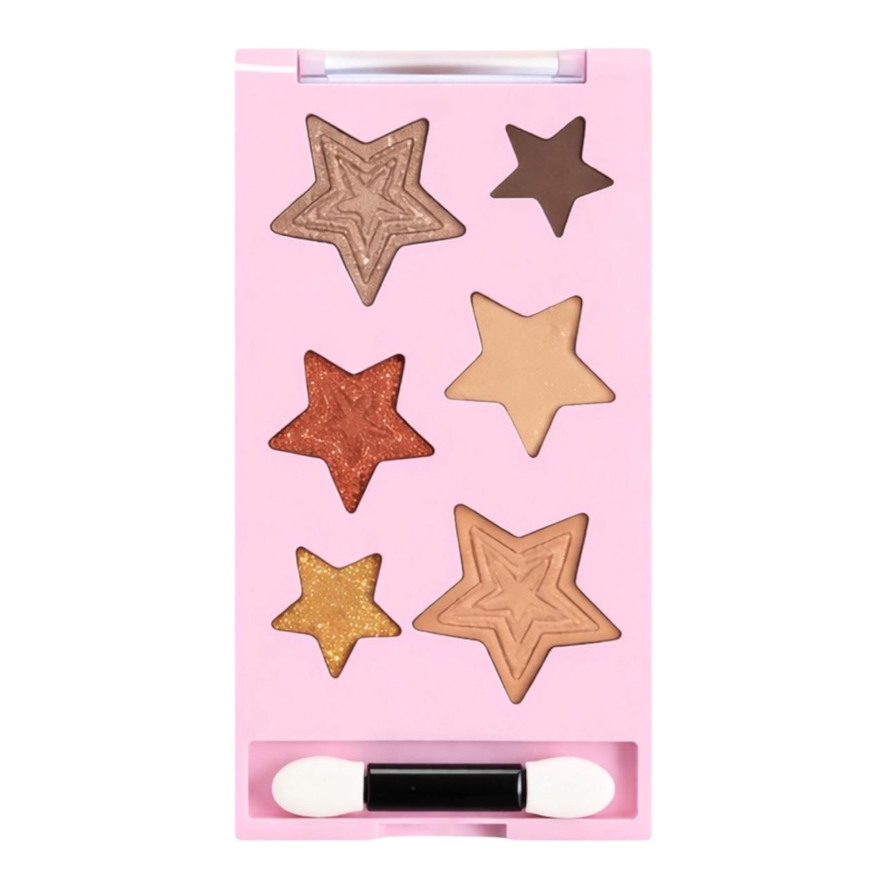PALETA DE SOMBRAS X6 TONOS GRABADORA SANRIO STITCH LABUBU BIGGERBOWIE