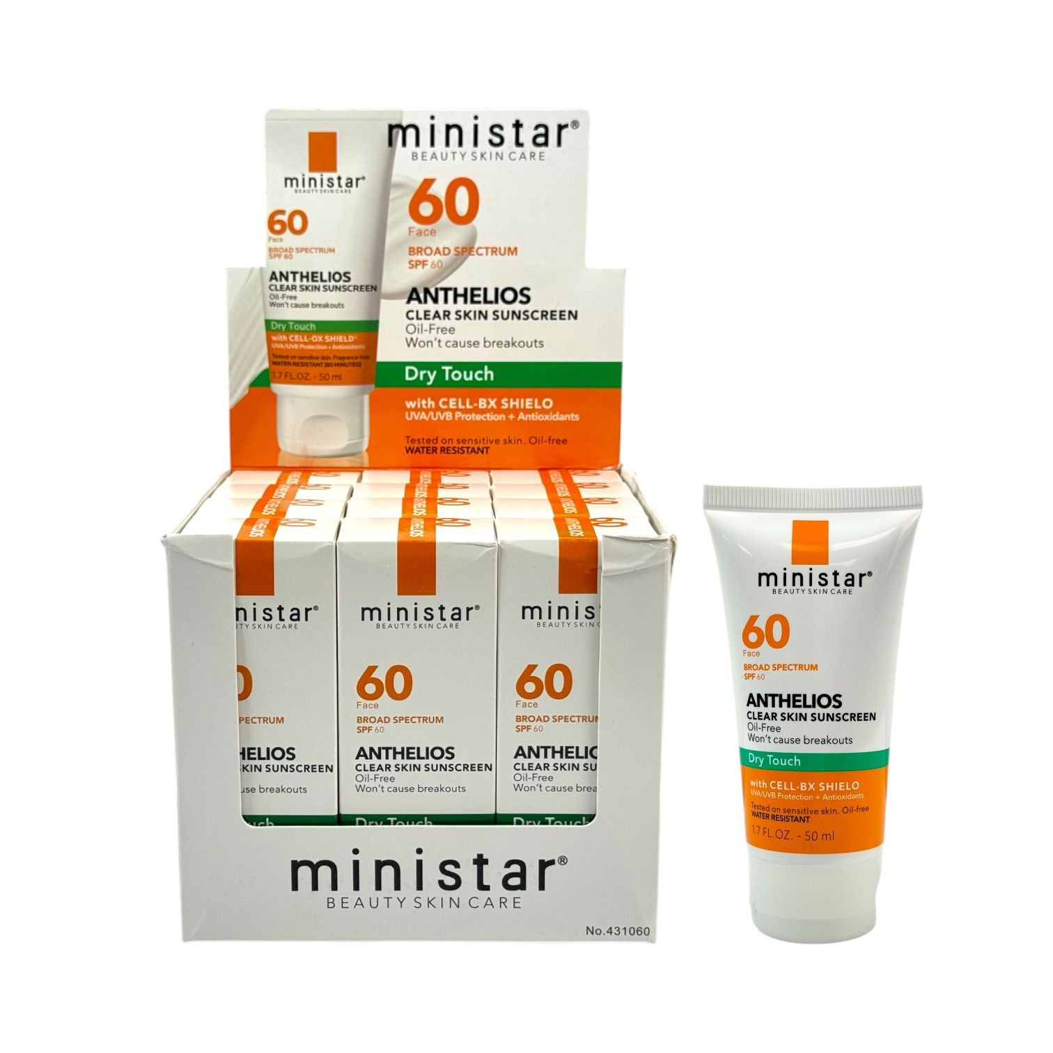 PROTECTOR SOLAR CON COLOR 60SPF DRY TOUCH MINISTAR