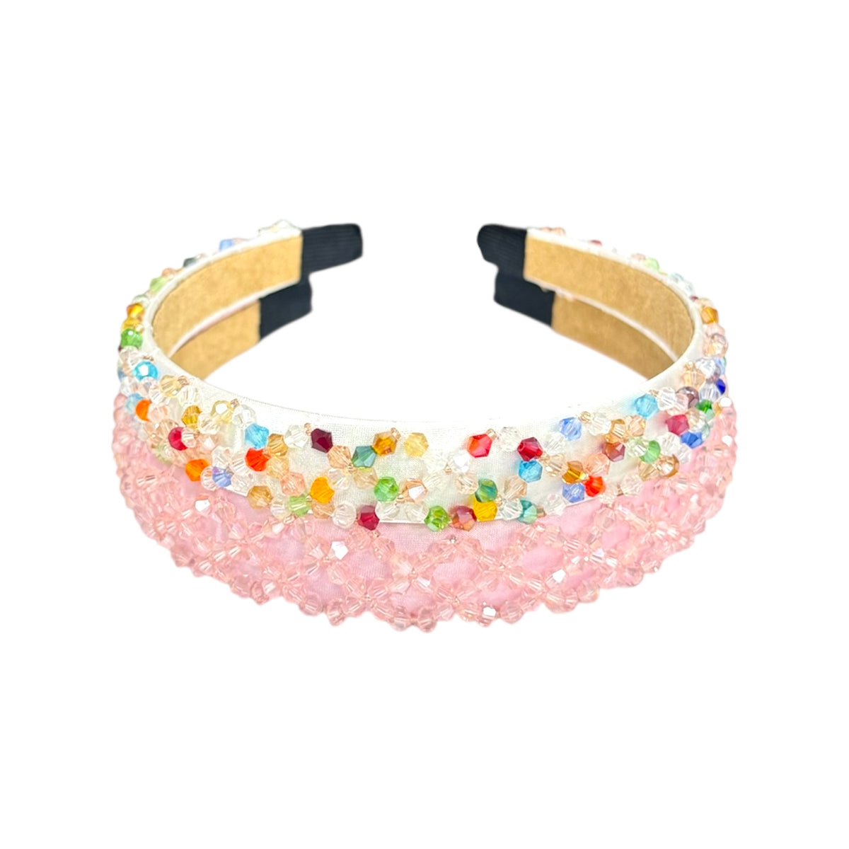 DIADEMA ANCHA MURANO PEPITAS CRUZADA