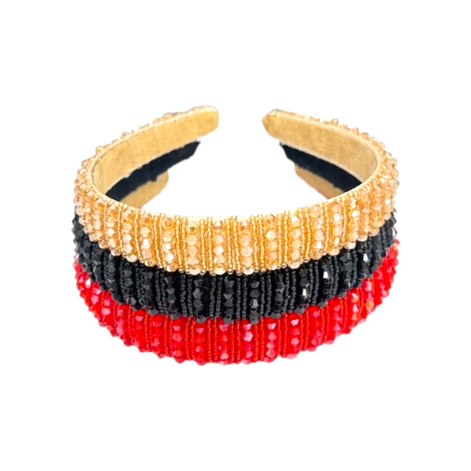 DIADEMA ANCHA MURANO PEPITAS CRUZADA