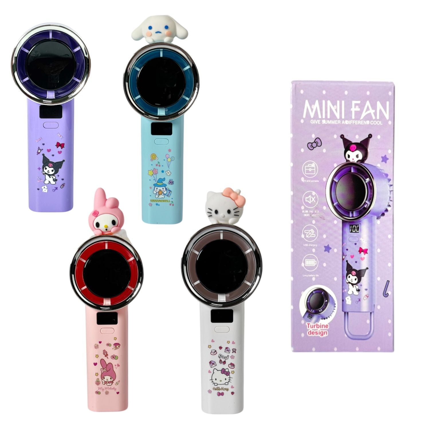 VENTILADOR TURBINA SANRIO MINI FAN
