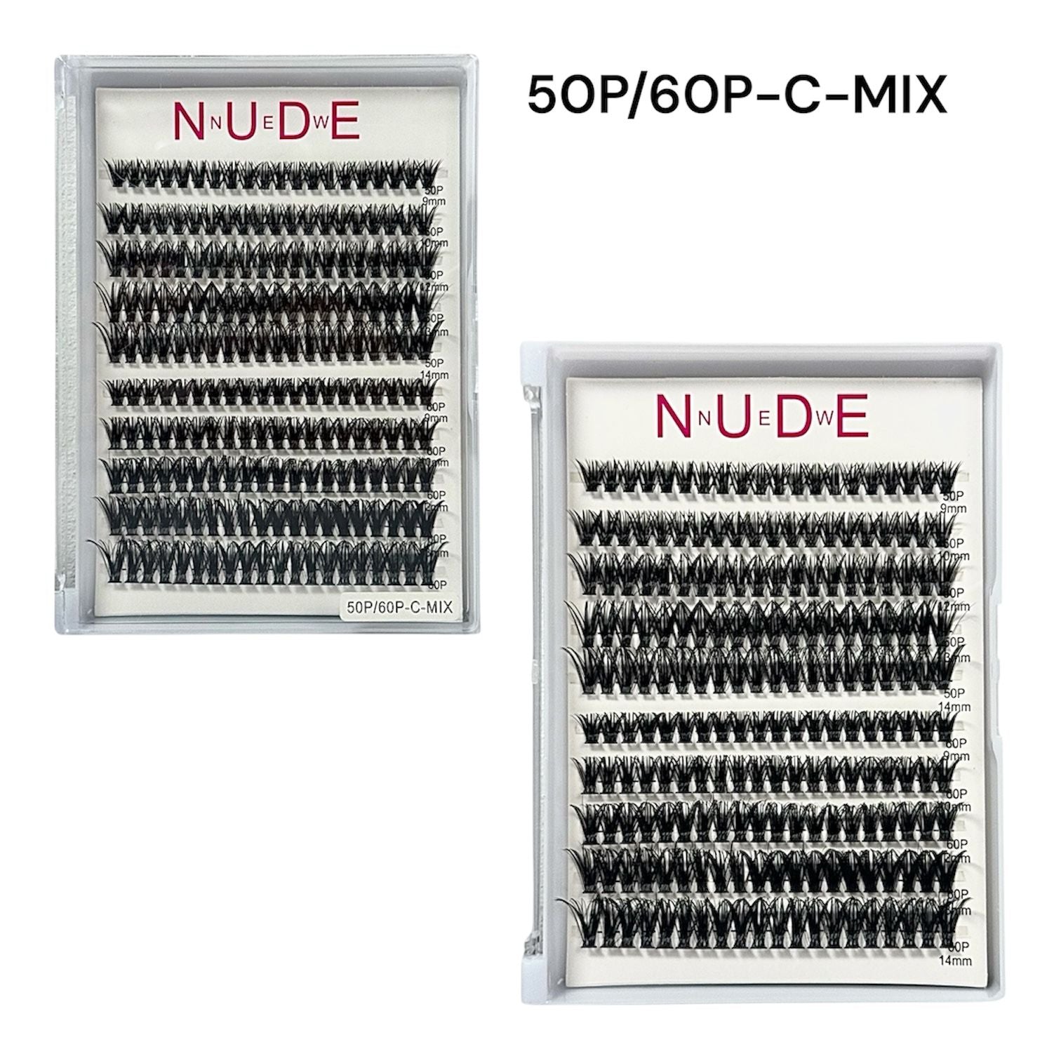 SET DE PESTAÑAS 50P/60P-C-MIX NEW NUDE