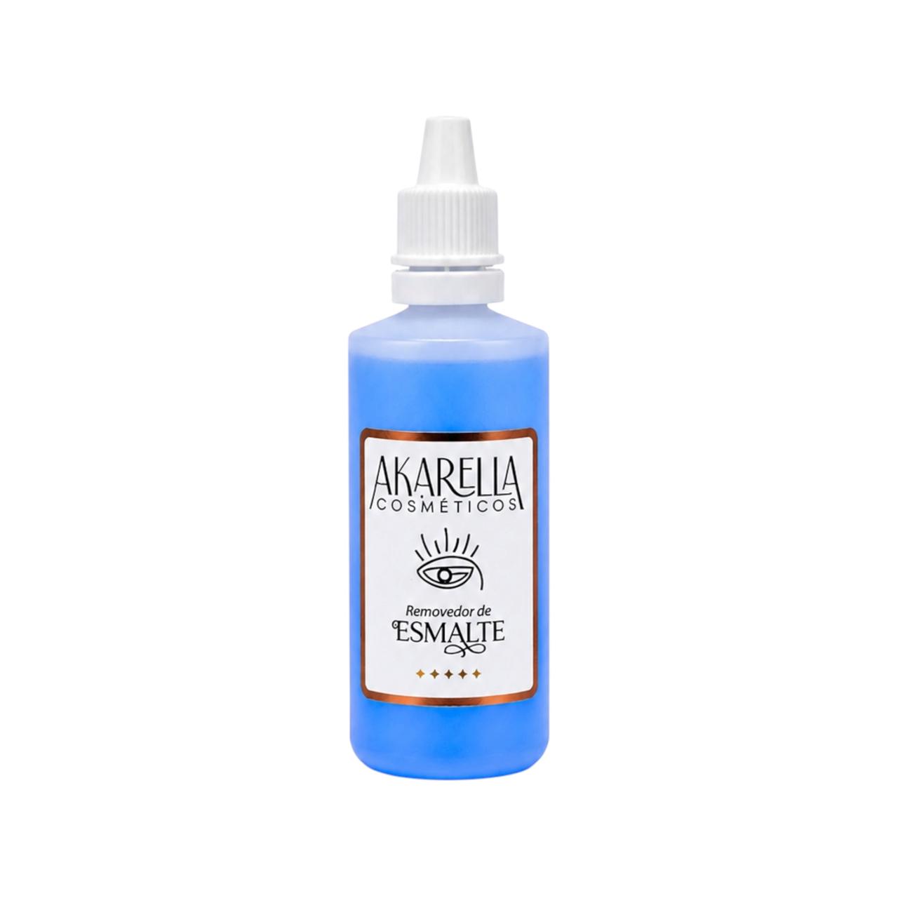 REMOVEDOR DE ESMALTE AZUL 60ML AKARELLA