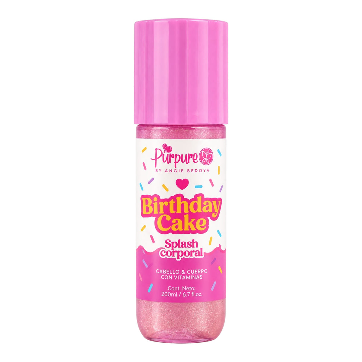 SPLASH GLITTER BRTHDAY CAKE 200ML PURPURE